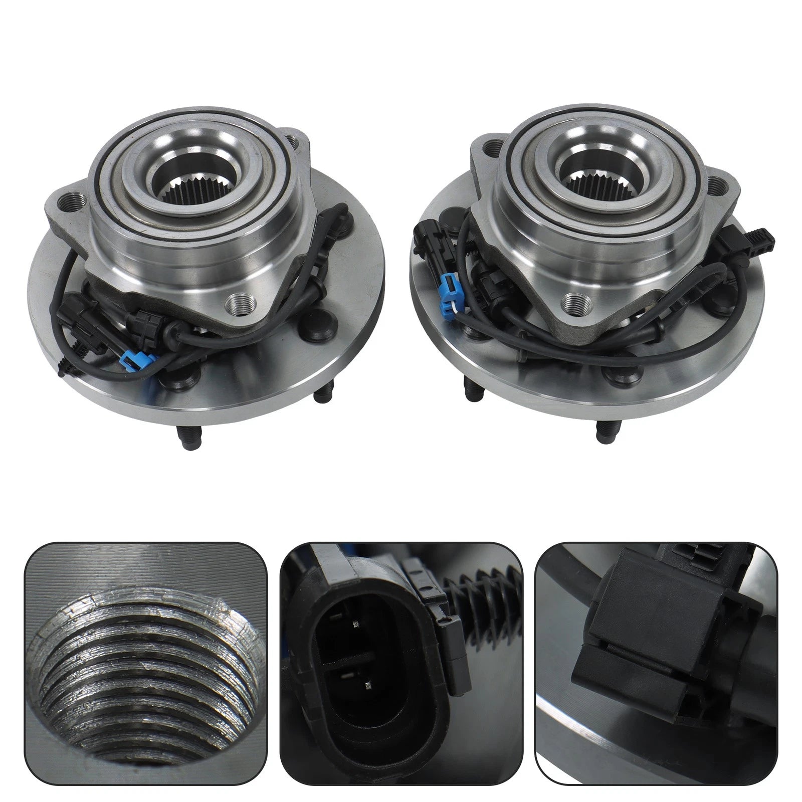 Pair Front Wheel Bearing and Hub Assembly for Hummer H3 (2006–2010)