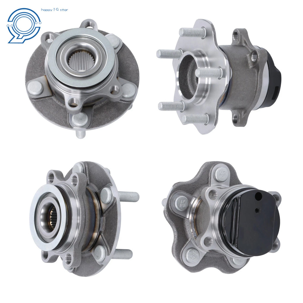 Set of 4 Wheel Hub Bearings for Nissan Rogue (2008–2013)