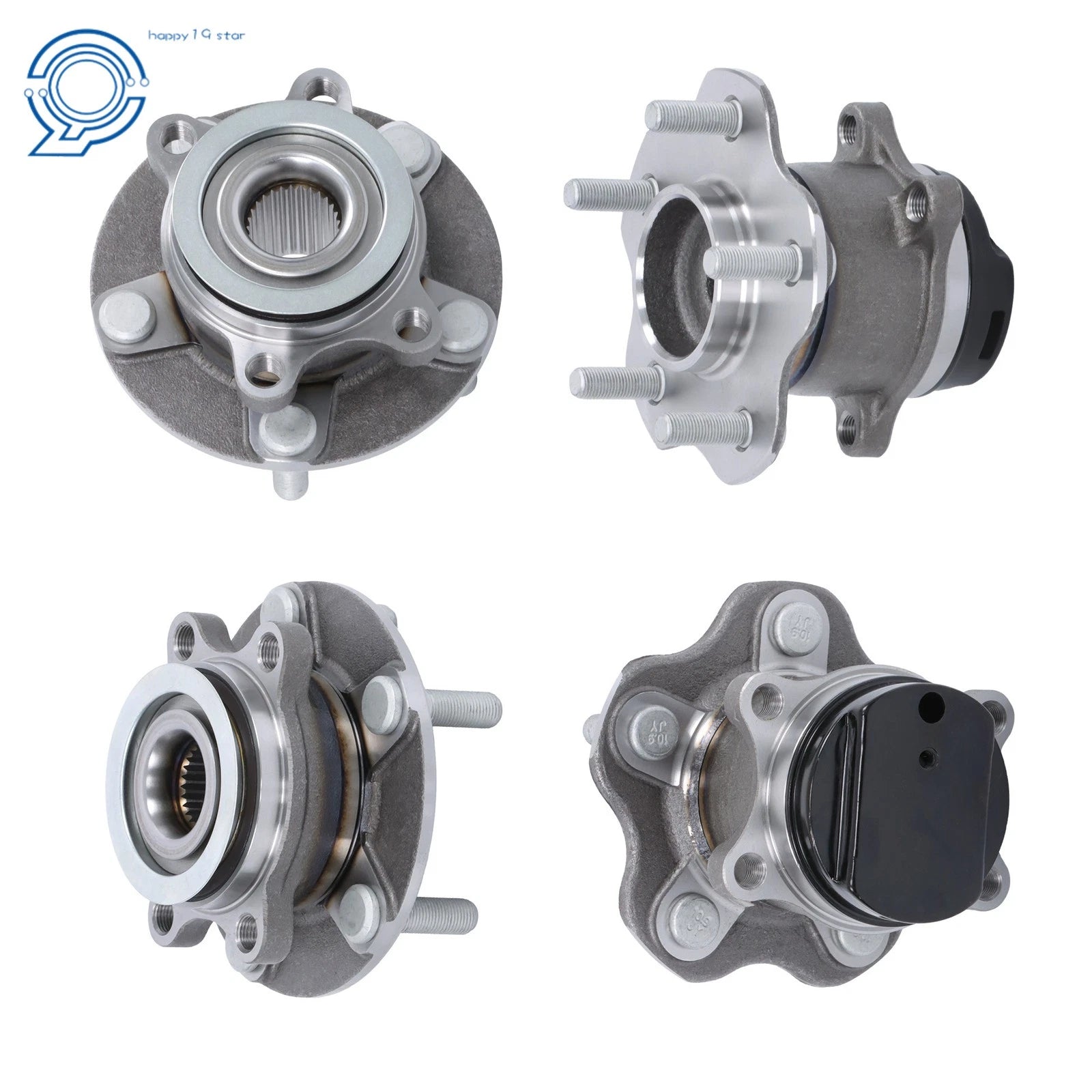 Set of 4 Wheel Hub Bearings for Nissan Rogue (2008–2013)