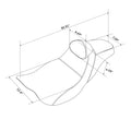 Rider Driver Passenger Seat for Harley Touring Road Street Glide (2008–2023)