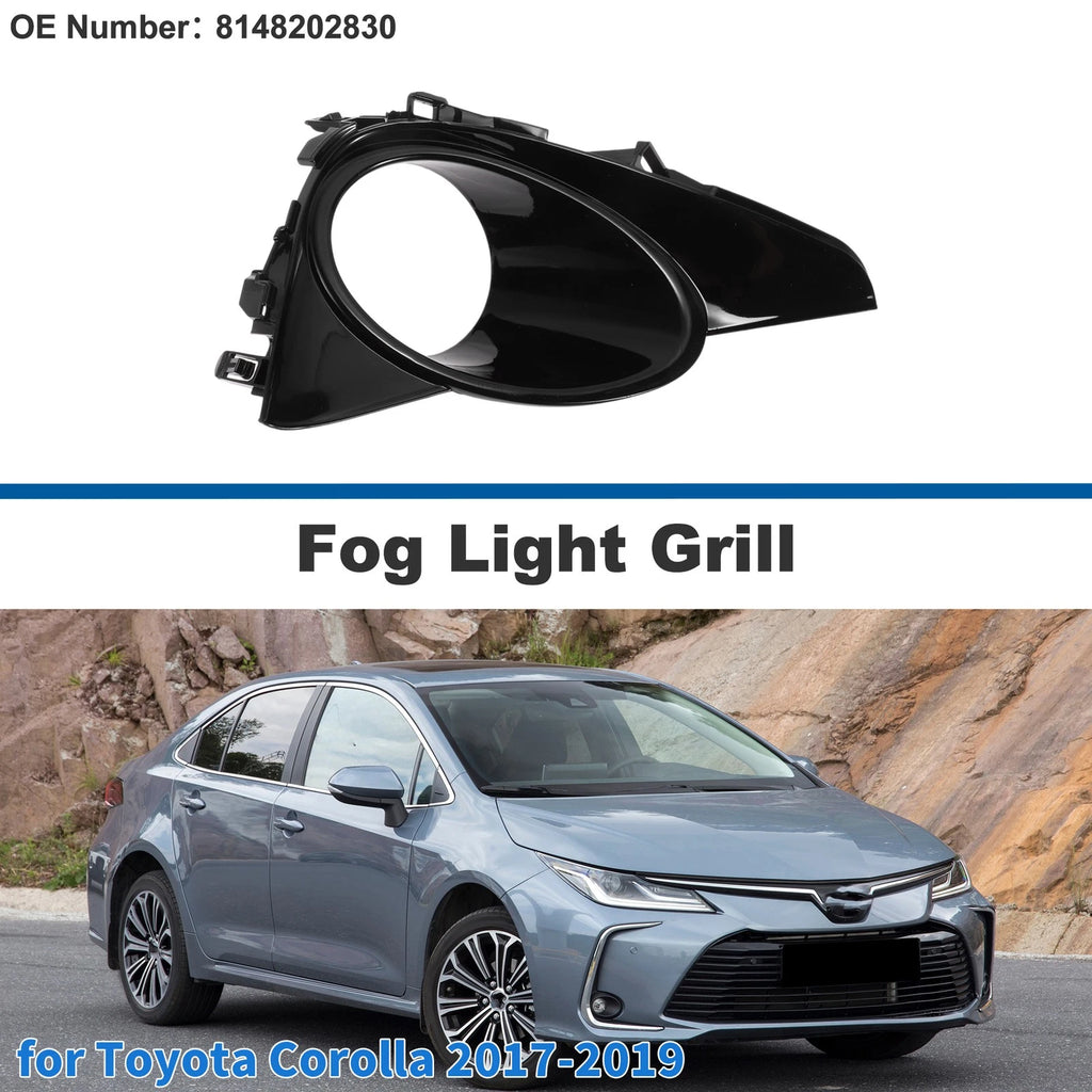 Front Left Fog Light Grill No. 8148202830 for Toyota Corolla (2017–2019)