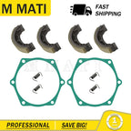 Set of 4 Brake Shoes Springs for John Deere 650 670 Tractor CH15066 CH20140 CH15065