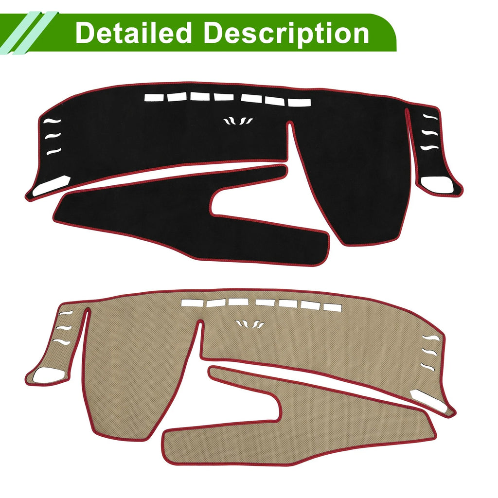 Dashboard Cover Mat for Lexus UX250H (2019–2020) Sun Protector Black Red
