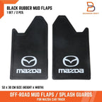 Mud Flaps for Mazda 4WD 4X4 Off-Road Splash Guards Black Rubber