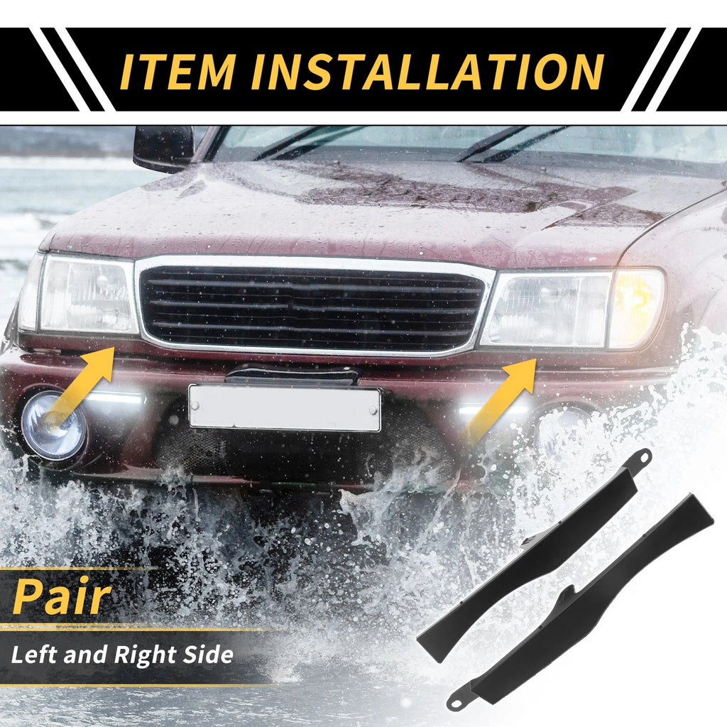 Pair Front Bumper Grille Headlight Filler for Toyota Tacoma (2005–2011) No. 5251204901
