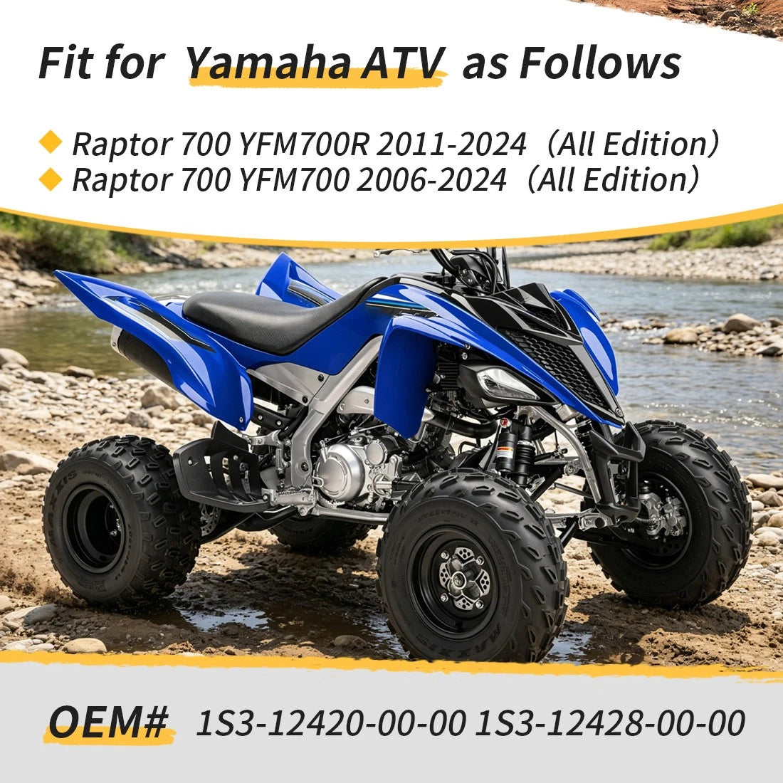 Complete Water Pump Assembly for Yamaha Raptor 700 700R (2006–2024) w/Cover Gasket