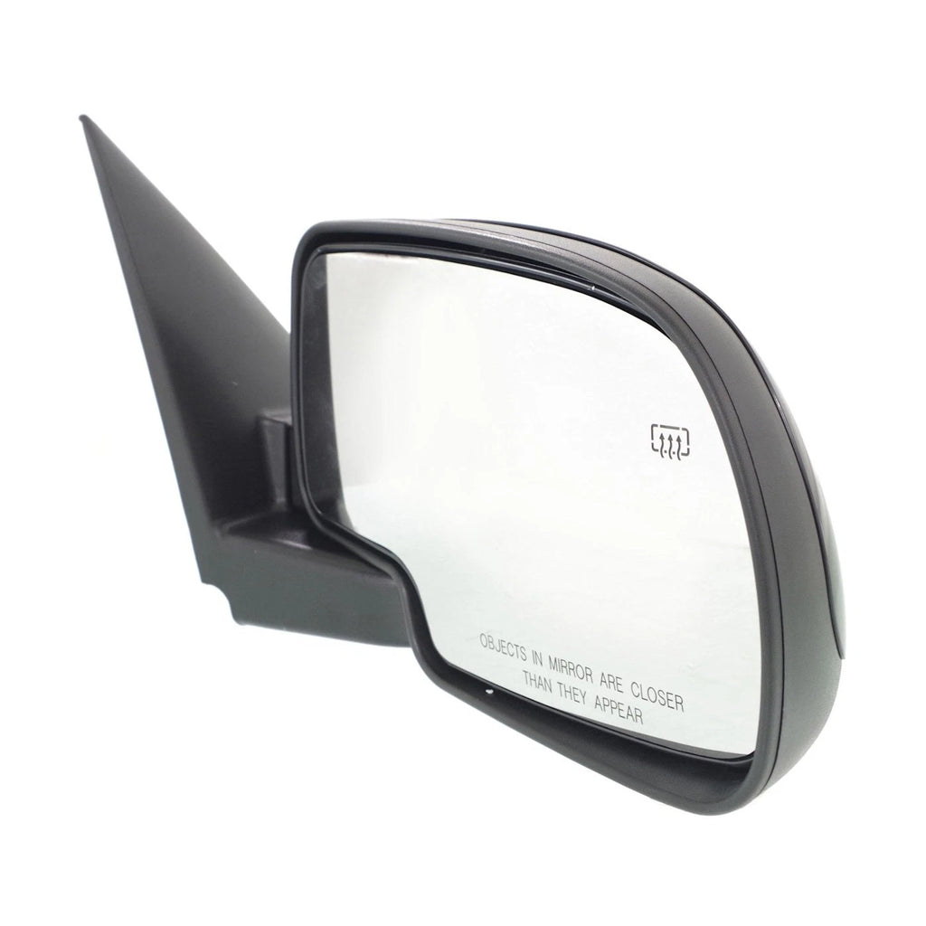 Set of 2 Gloss Black Power Heated Side Mirrors for Chevy GMC Pickup Truck