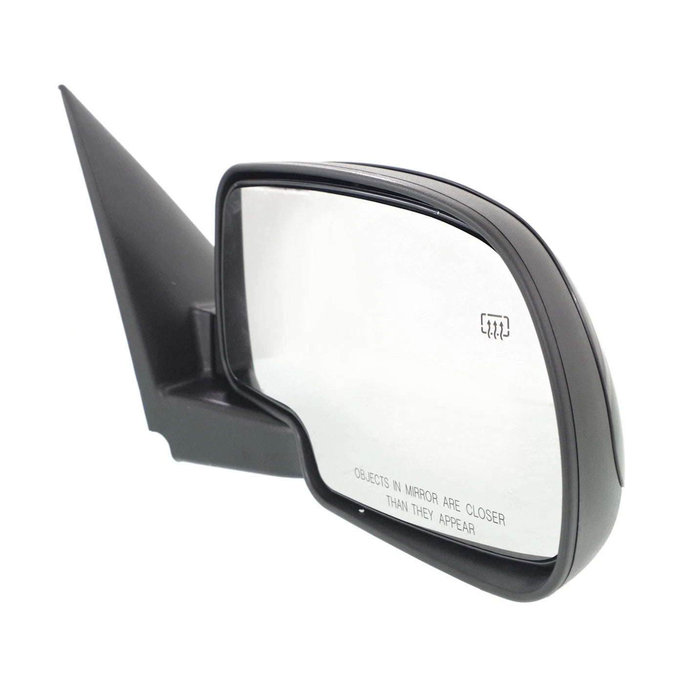 Set of 2 Gloss Black Power Heated Side Mirrors for Chevy GMC Pickup Truck