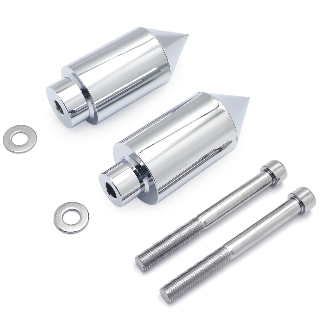Chrome Spike Frame Slider Crash Protection for Honda CBR 600 F4/F4i (1999–2007)