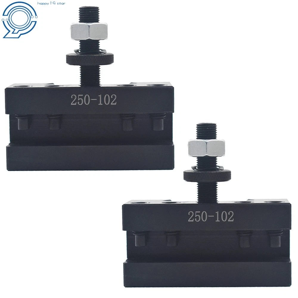 2 Pack Quick Change Tool Post Boring Turning Holder for CNC Lathe (250-102)