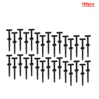 180Pcs Zip Tie Cable Buckle Fasteners for Car Daily Fixing