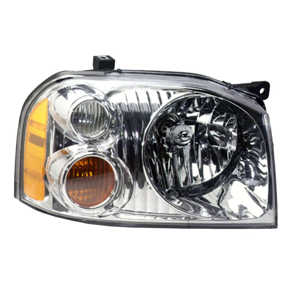 Replacement Passenger Side Head Light Assembly w/Aluminum Bezel