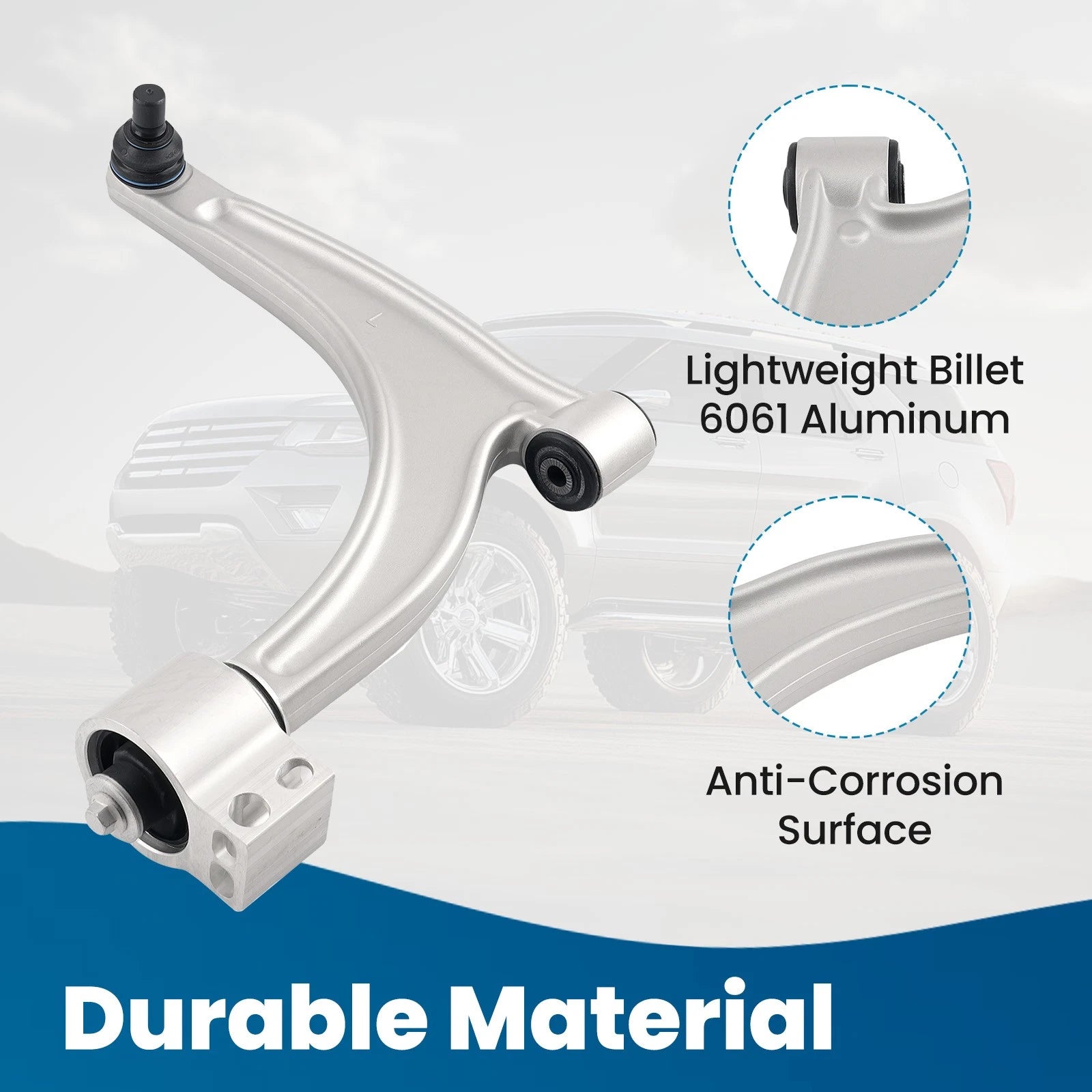 Front Left Lower Control Arm for Chevy Malibu, Pontiac G6, Saturn Aura (2004-2012)