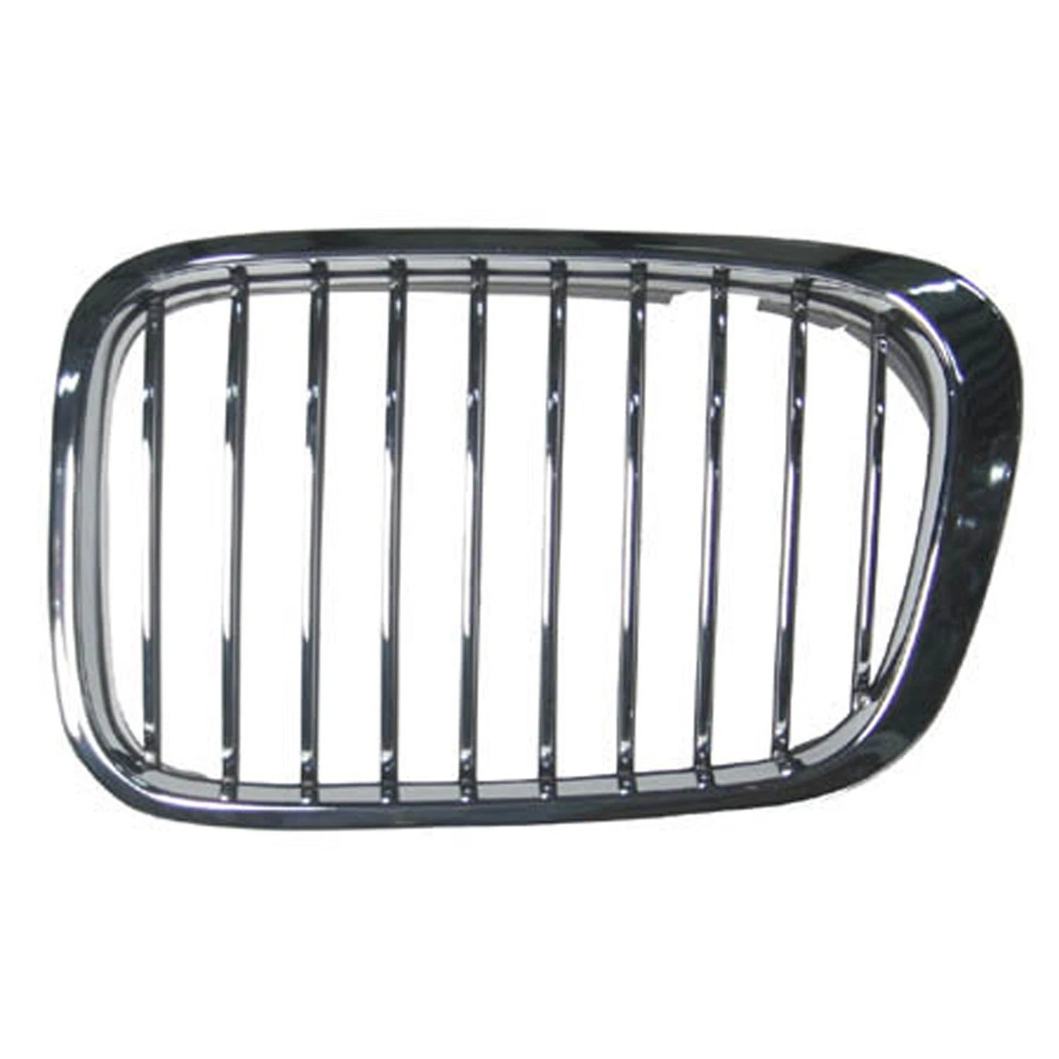 Replacement Chrome Plastic Driver Side Hood-Mounted Grille-See Compatible Chart