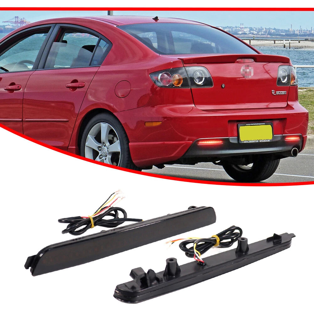 LED Rear Bumper Reflectors for Mazda 3 Mazdaspeed 3 (2004–2009)