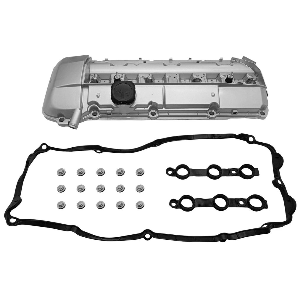 Aluminum Valve Cover w/ Gasket for BMW 525i 528i E46 325i 328i 330i X5 (1999–2002)