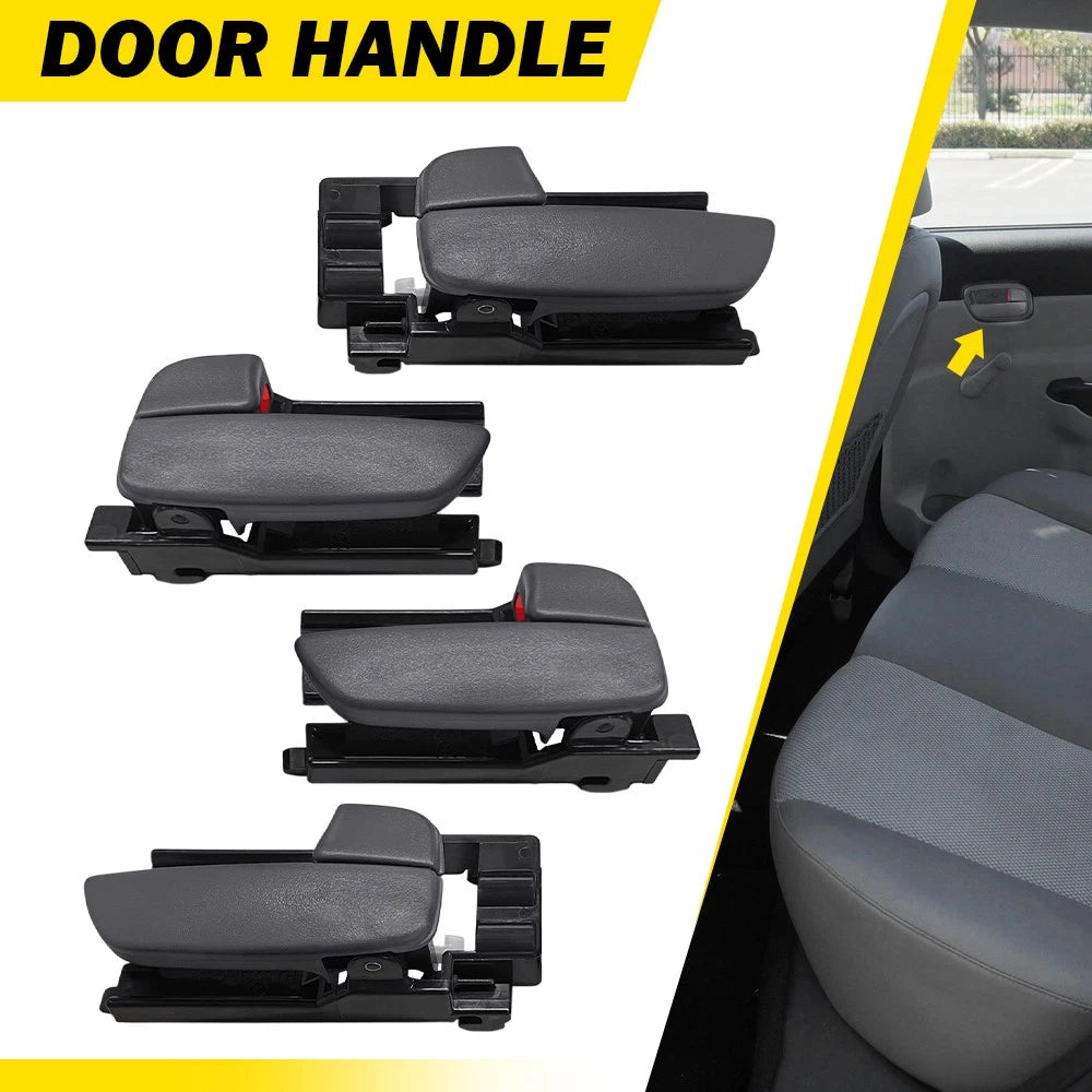 Set of 4 Interior Door Handles for Hyundai Accent (2006–2011) Gray