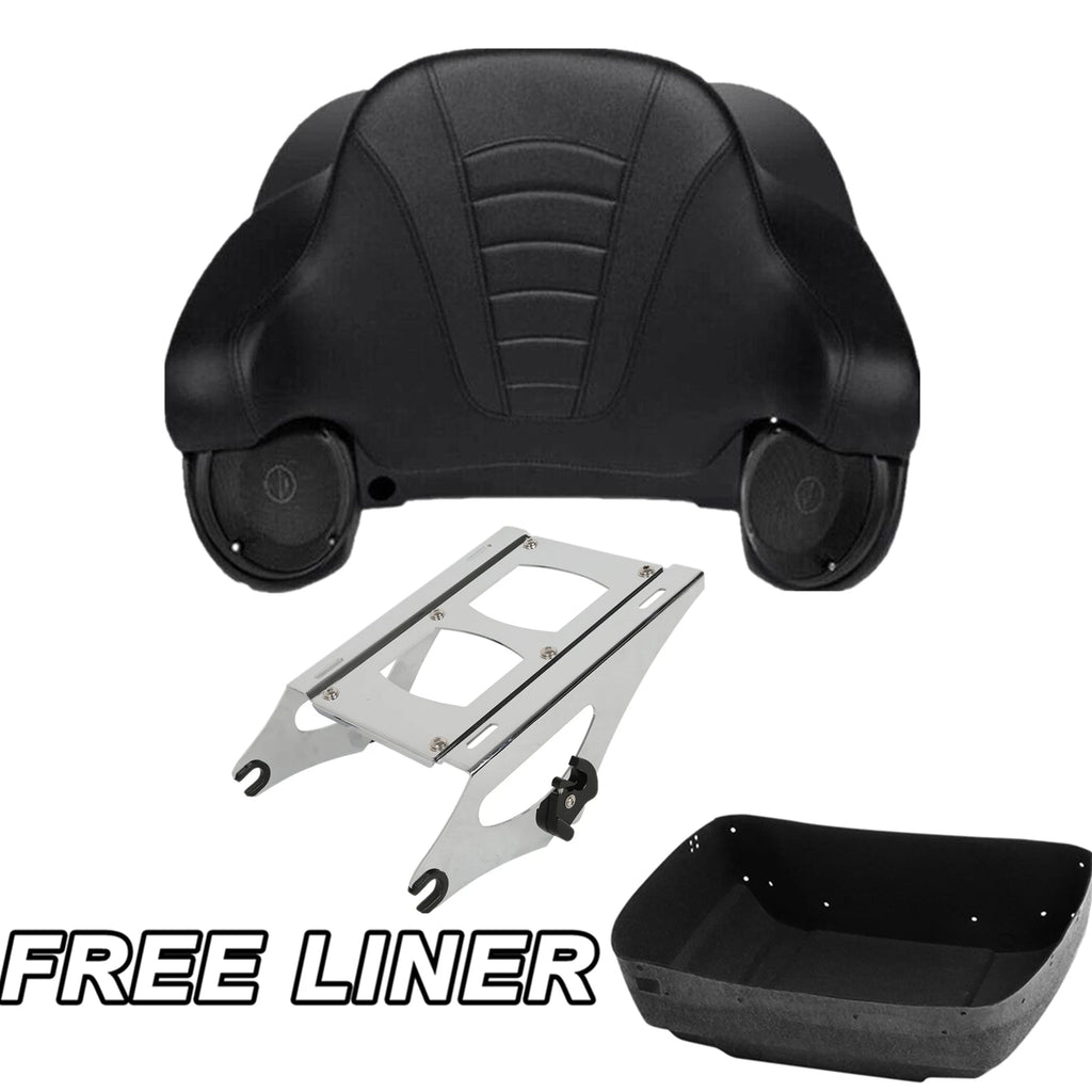 Trunk Speakers & Mount Rack Pad for Harley Road Glide (2014–2023)