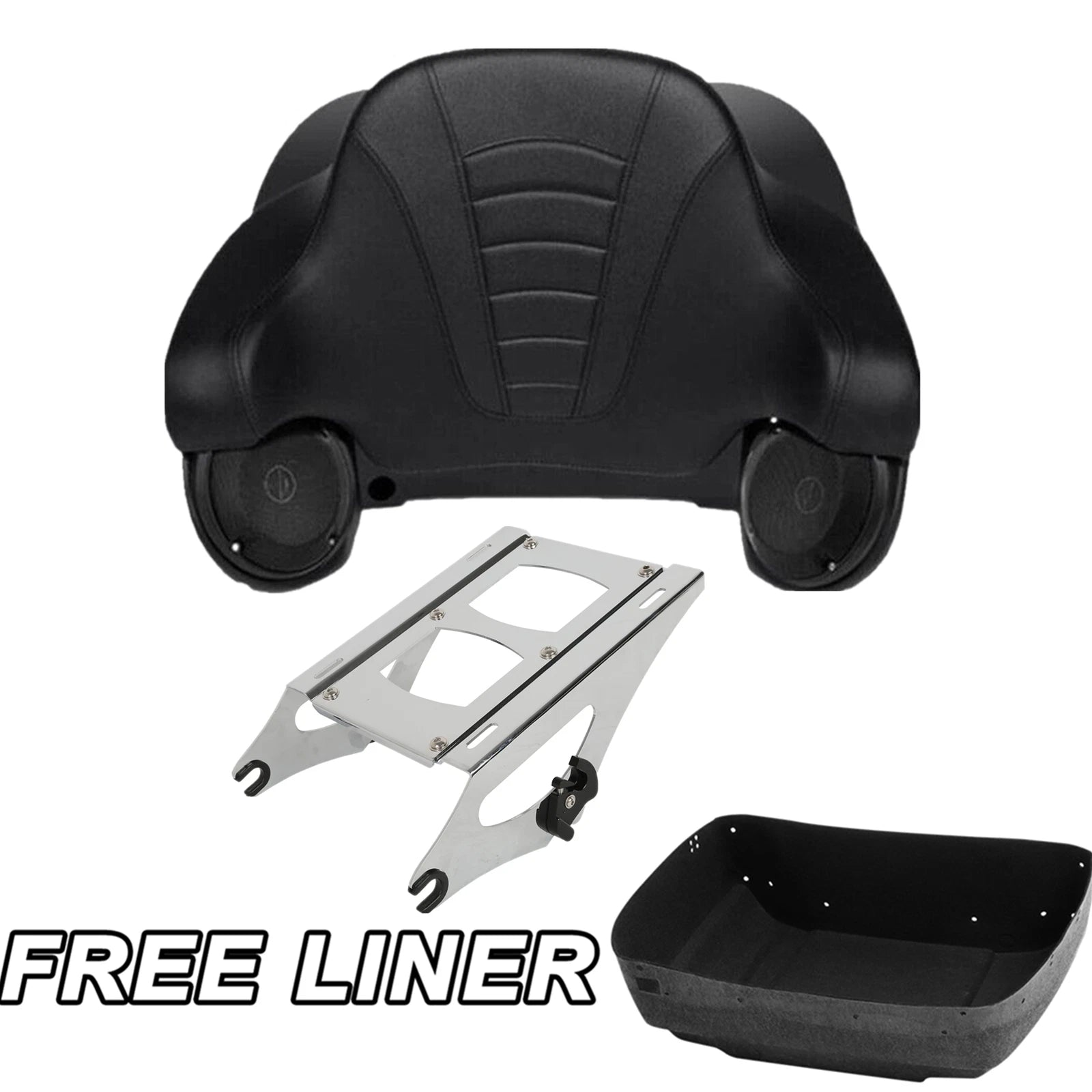 Trunk Speakers & Mount Rack Pad for Harley Road Glide (2014–2023)
