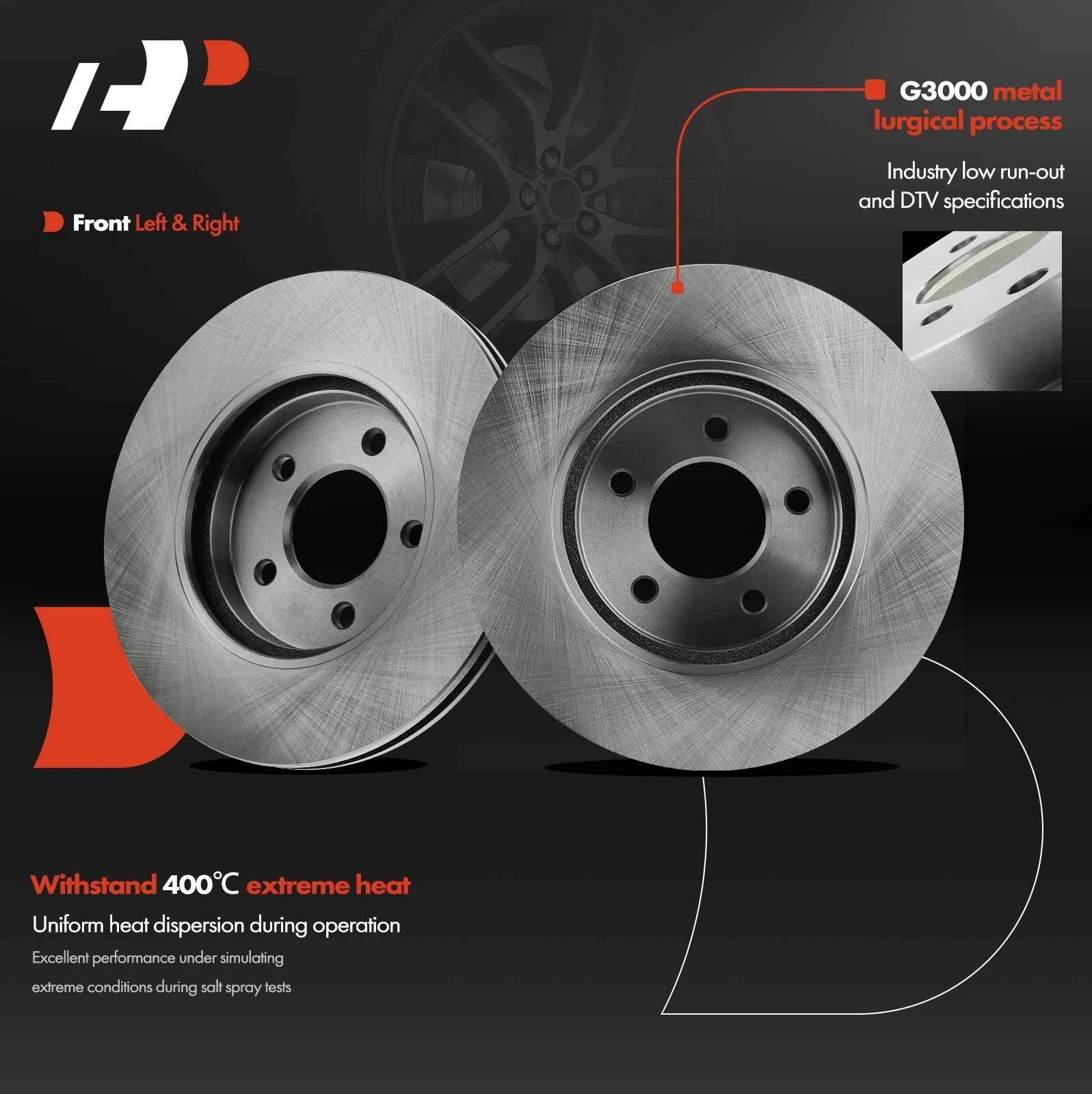 Front Disc Brake Rotors for Ford Escape Mazda Tribute Mercury Mariner (2001–2012)
