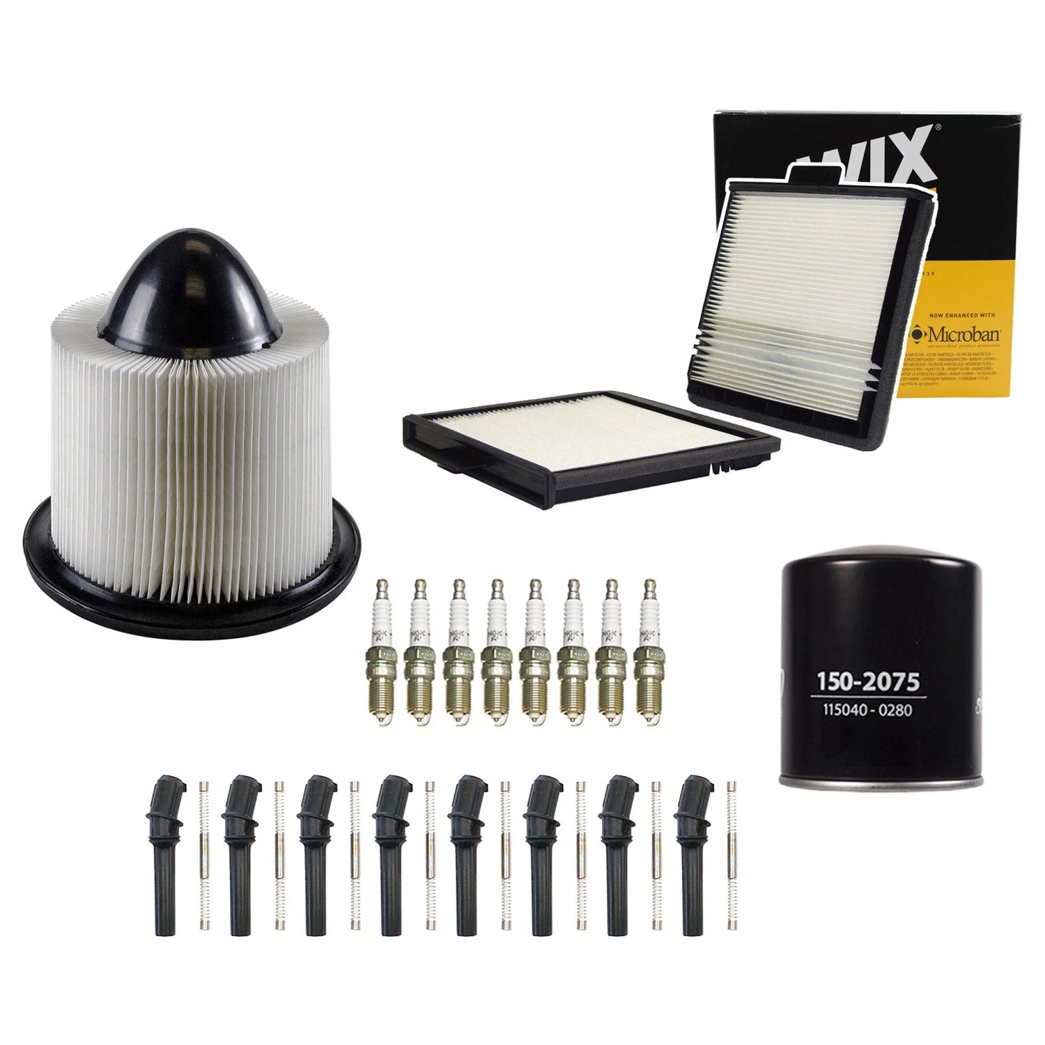 Tune Up Kit with NGK 8 Spark Plugs & Boots for F-150 F-250 (2004–2008)