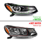 Halogen Headlight w/LED DRL & Bulbs for Chevrolet Trax (2017–2022)