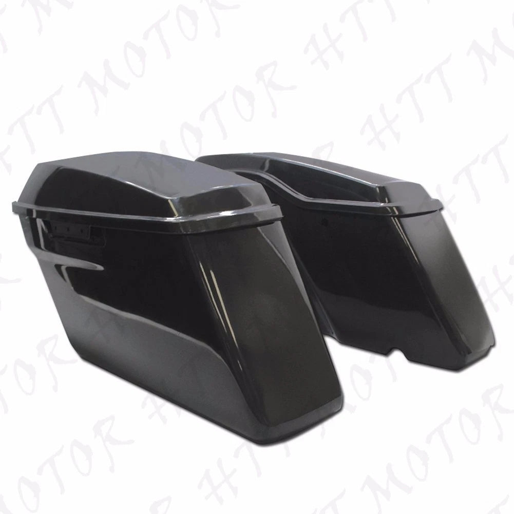 Unpainted Hard Saddlebag Set w/ Lids for Harley Touring (2014–2024)