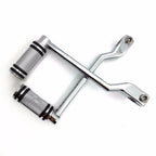 Chrome Heel Toe Shift Lever w/ Shifter Pegs for Harley Fat Boy (2000–2023)