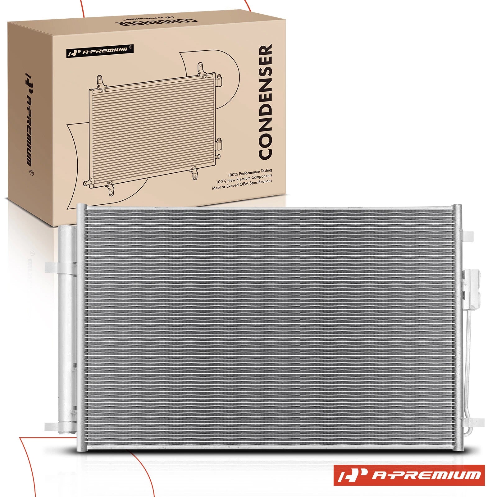 A/C Condenser with Bracket & Receiver Drier for Kia Sedona (2015–2018)