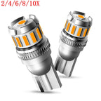 Set of 2 AUXITO T10 Amber 13LED License Plate Side Marker Light Bulbs for [Make Model] 