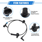 2 Pcs ABS Wheel Speed Sensor for Chevrolet Avalanche (2002–2013)