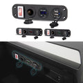 12V Dual USB Socket with Voltmeter for Vehicle Battery Monitoring