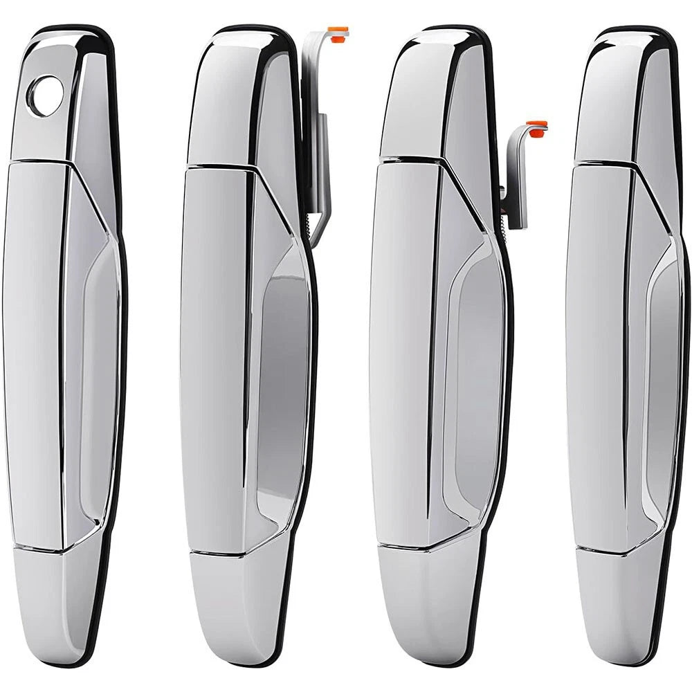 Set of 4 Chrome Handle Set for Cadillac Escalade EXT GMC Yukon XL Chevy Suburban (2007–2013)