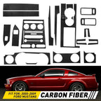 22PCS Carbon Fiber Wrap Trim for Ford Mustang (2005–2009) PY