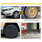 Set of 4 Waterproof Tire Covers for RV Trailer Camper (27"-29")