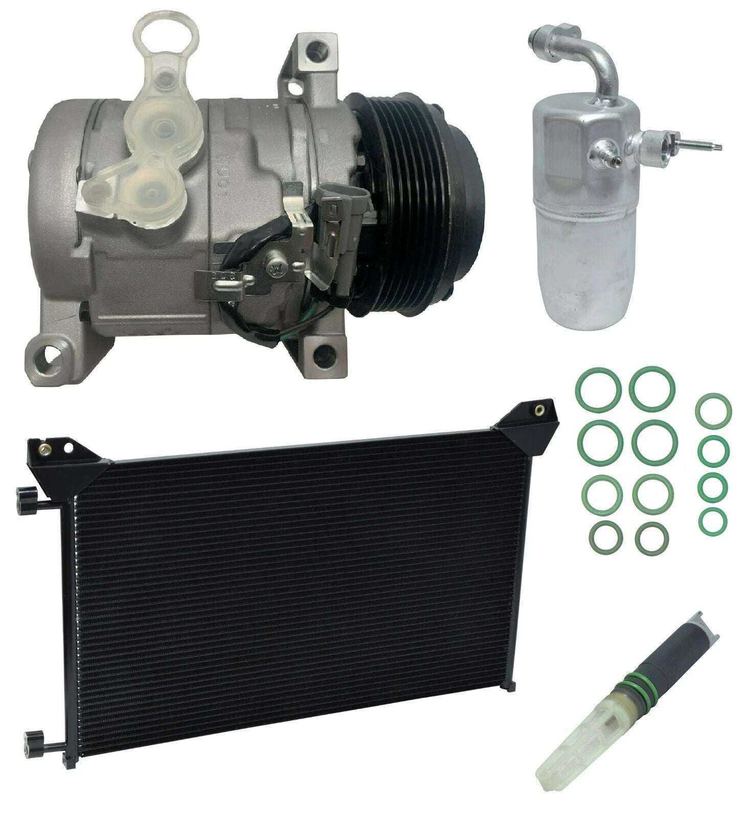 AC Compressor Kit With Condenser Replacement for GMC Sierra 2500 HD (2012–2015)