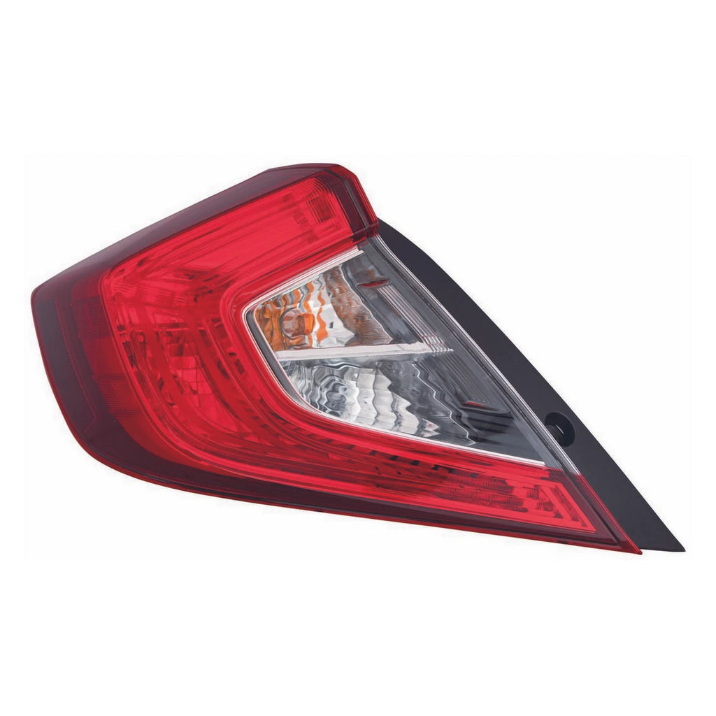 Replacement Driver Side Outer Tail Light Assembly for 2016-2021 Honda Civic