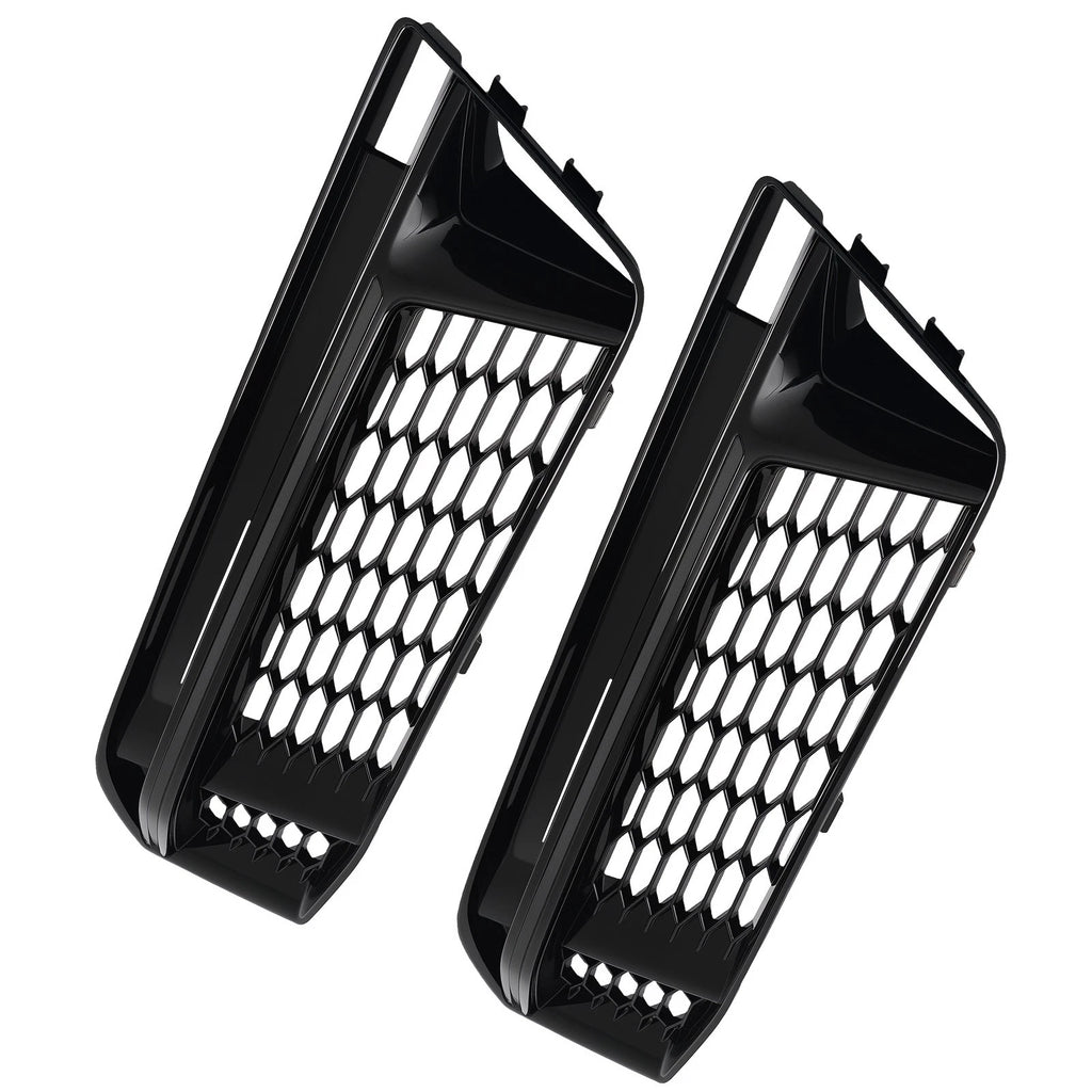 Pair Front Bumper Fog Light Grille Cover for Audi A4 B9 (2016–2018) 8W0807681F