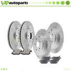 Ceramic Brake Pads and Rotors Set for Honda Pilot (2003–2008) Drilled