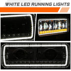 LED Sequential Signal Projector Headlights for Peterbilt 359 379 389 (1981–2021)