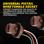 Pigtail Wire Female Socket 7443 for Universal Applications (2X)