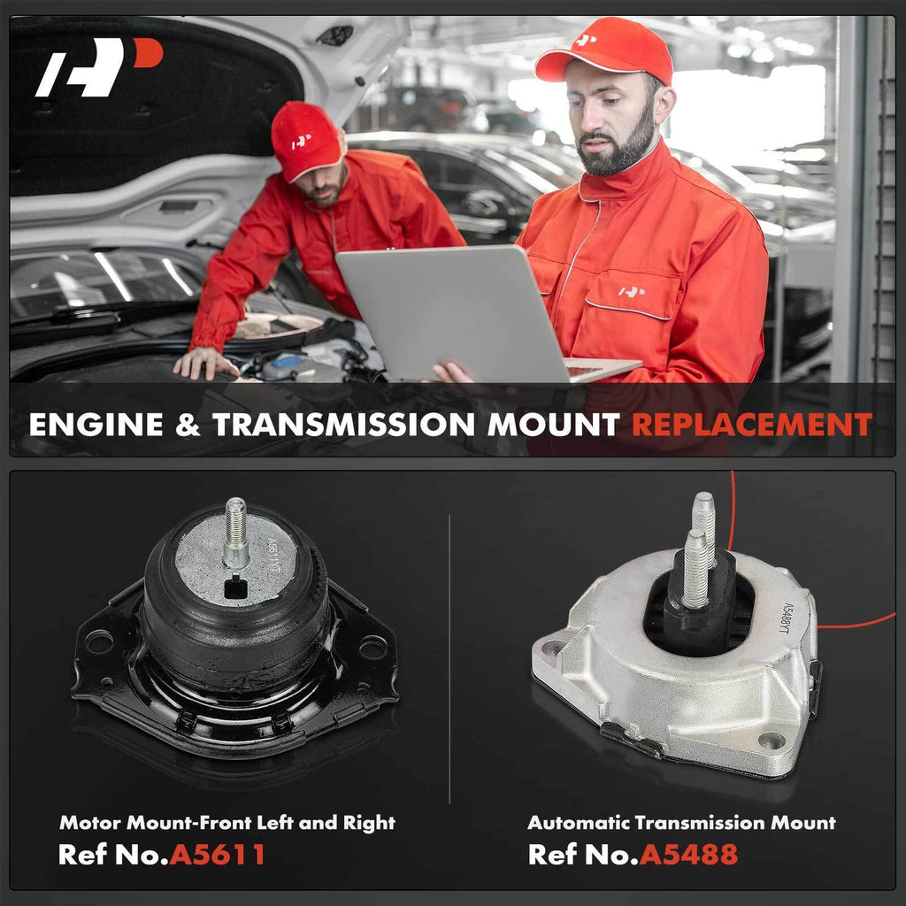 3X Engine Motor & Transmission Mount for Jeep Grand Cherokee (2011-2021)