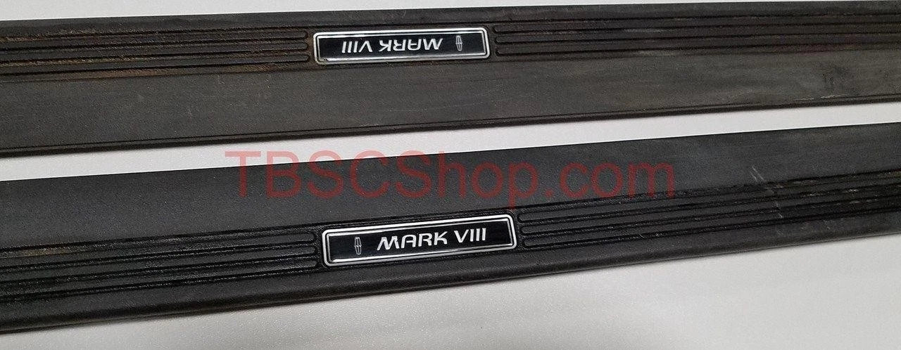 Set of 2 Door Sill Plates for Lincoln Mark VIII (1993–1996) OEM