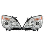 Set of 2 Chrome Halogen Headlights for Chevy Equinox (2011–2015)