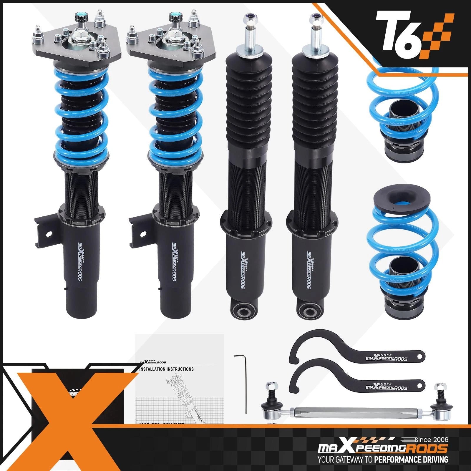 Coilover Suspension Kit for VW Jetta MK5 MK6 (2005–2019)