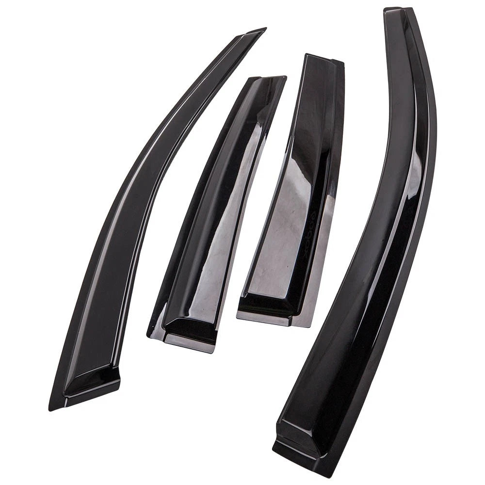 4X Smoke Acrylic Window Visor Rain Guard for Honda CR-V (2007–2011)