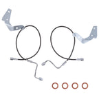 Stainless Steel Front Brake Lines for Ford F250 F350 Super Duty (2008–2016)