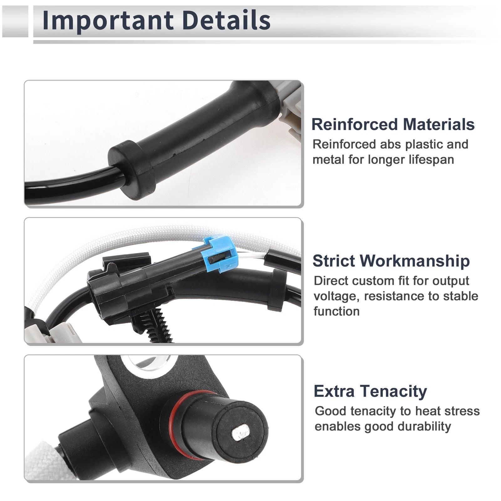 ABS Wheel Speed Sensor Set for Chevrolet Express 2500 (2003–2017) Front Left/Right