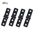 Set of 4 Black Hinges for Door Window Jewelry Box Cabinet Toolbox (N/A)