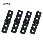 Set of 4 Black Hinges for Door Window Jewelry Box Cabinet Toolbox (N/A)